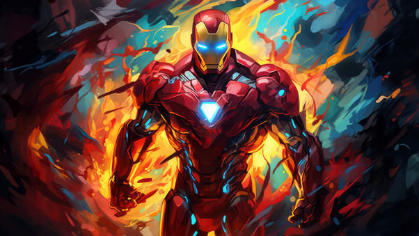 Iron Man Abstract 4k Wallpaper
