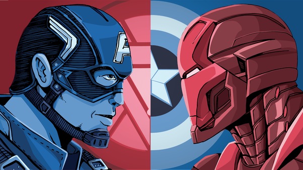 Iron Man And Captain America 8k Wallpaper