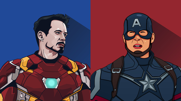 Iron Man And Captain America Artwork 5k Wallpaper