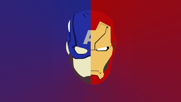 Iron Man And Captain America Artwork Wallpaper
