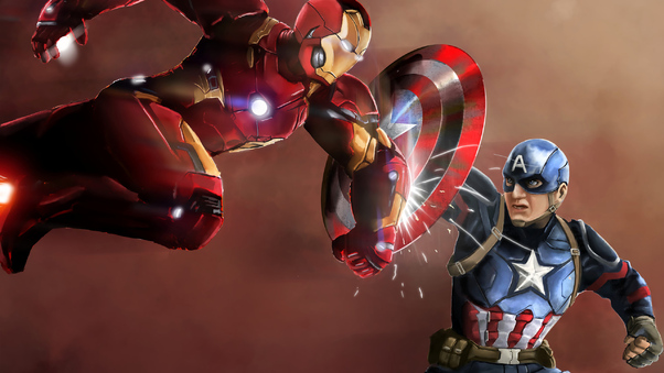 Iron Man And Captain America New Wallpaper