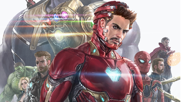Iron Man And His Team Wallpaper
