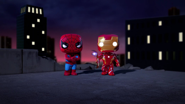 Iron Man And Spiderman Spellbound Animated Movie Wallpaper