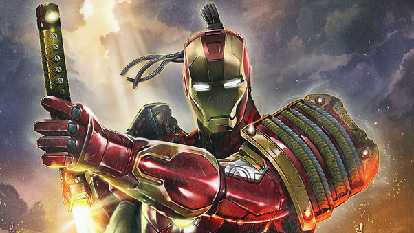 Iron Man As Samurai 4k Wallpaper