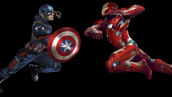 Iron Man Captain America 8k Wallpaper