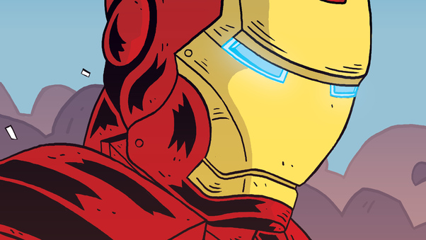 Iron Man Comic Cartoon Art Wallpaper
