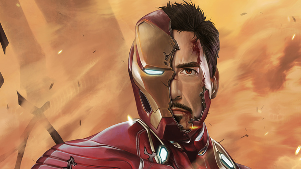 Iron Man Damage Suit Wallpaper