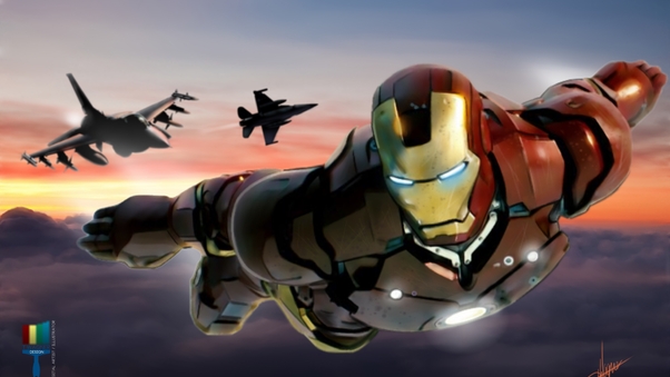Iron Man Fighter Jets Wallpaper