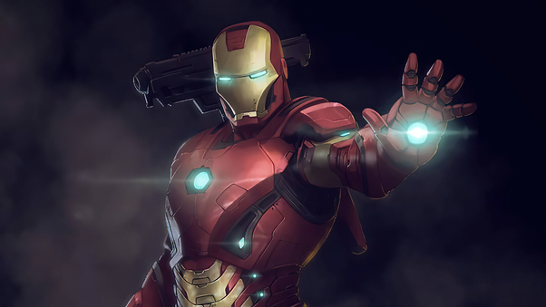 Iron Man Fire Blaster 4k Wallpaper