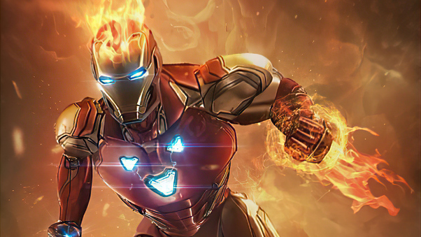 Iron Man Fire Wallpaper