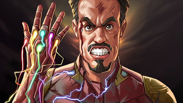 Iron Man Gauntlet Snap 4k Wallpaper
