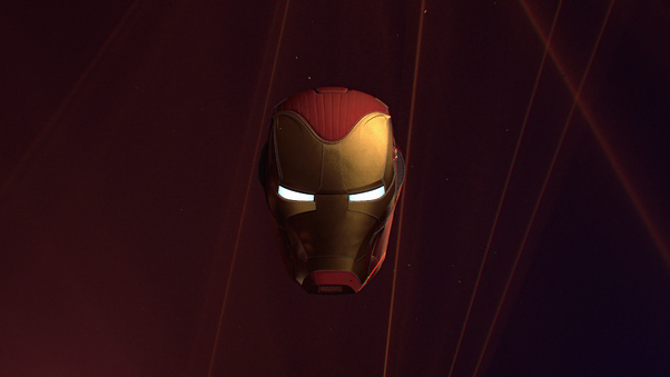 Iron Man Helmet Glowing Eyes 4k Wallpaper