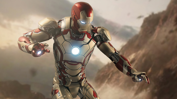Iron Man Hovering Wallpaper
