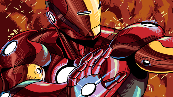 Iron Man Illustration 4k Wallpaper