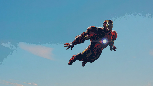 Iron Man In Sky Wallpaper