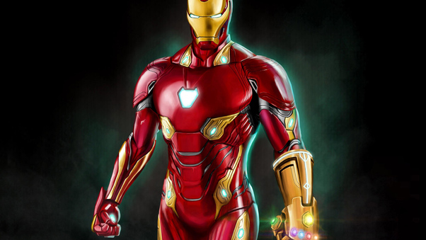 Iron Man Infinity Gauntlet Artwork Wallpaper