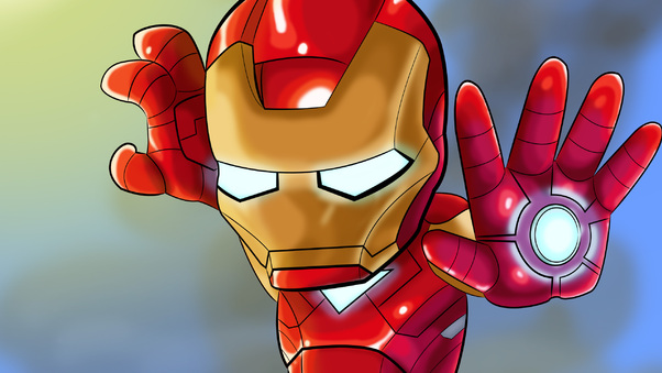 Iron Man Kid Cosmic Art Wallpaper