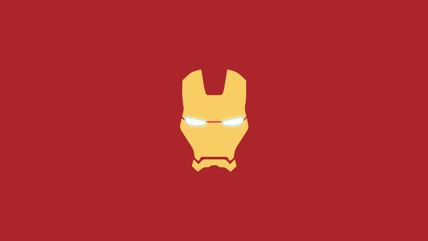Iron Man Mask Minimal Wallpaper