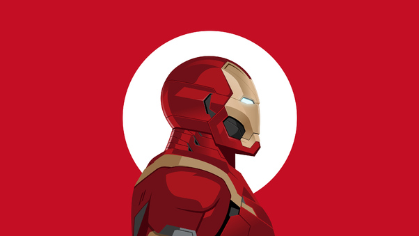 Iron Man Minimal 4k Wallpaper