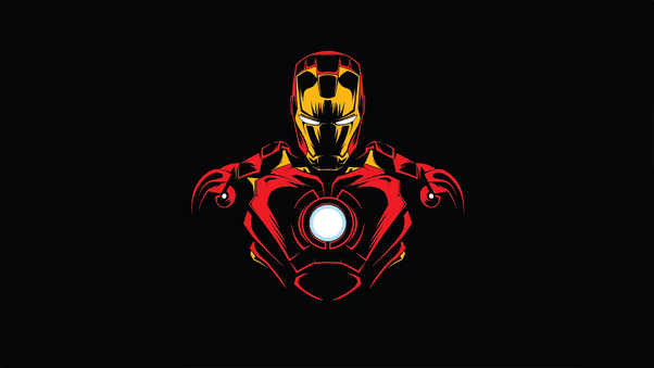 Iron Man Minimal Design Wallpaper