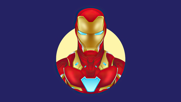 Iron Man Minimalism 4k 2020 Wallpaper