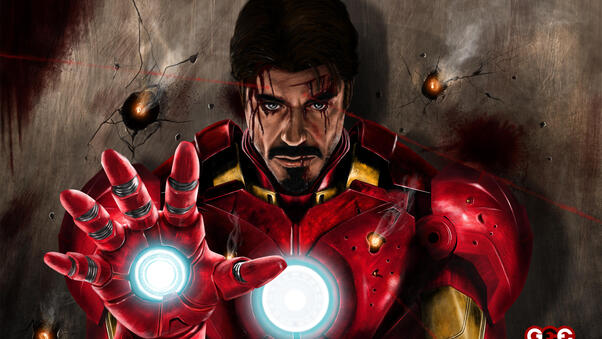 Iron Man Never Give Up Wallpaper
