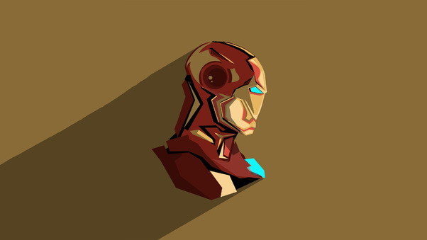 Iron Man Pop Head Minimalism Wallpaper