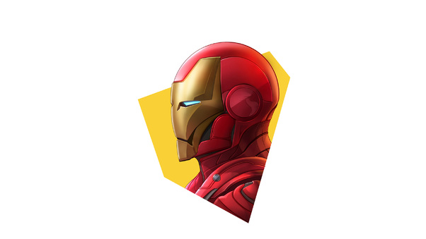 Iron Man Simple Minimalism Wallpaper