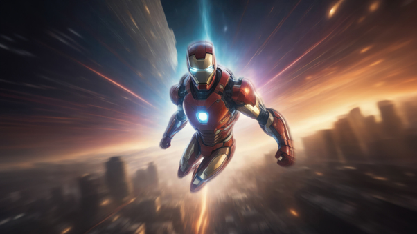 Iron Man Soaring Wallpaper