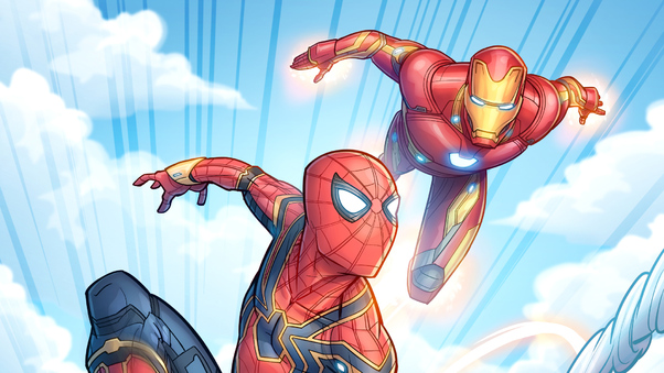 Iron Man Spidey Wallpaper
