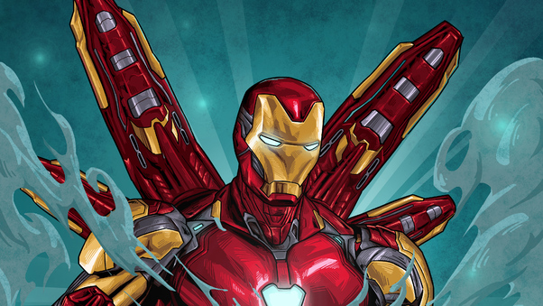 Iron Man Suit Art Wallpaper