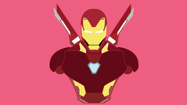 Iron Man Suit Minimalism Wallpaper