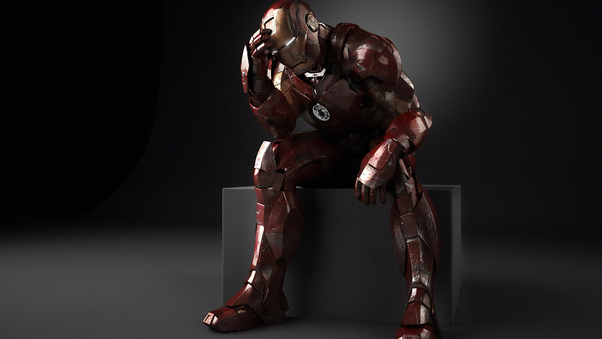 Iron Man Thinking Wallpaper