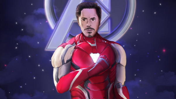 Iron Man Tony Art Wallpaper