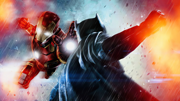 Iron Man Vs Batman 4k Wallpaper