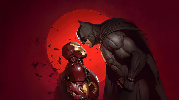 Iron Man Vs Batman Ultimate Showdown Wallpaper