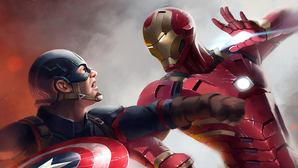 Iron Man Vs Captain America 4k Wallpaper