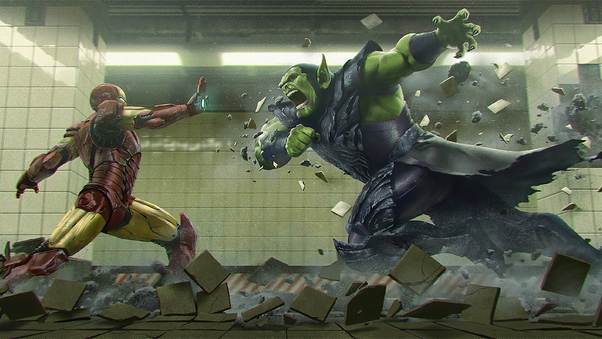 Iron Man Vs Skrull Wallpaper