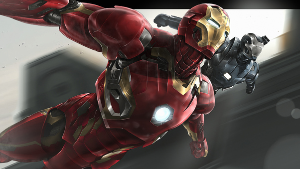 Iron Man War Machine Art Wallpaper