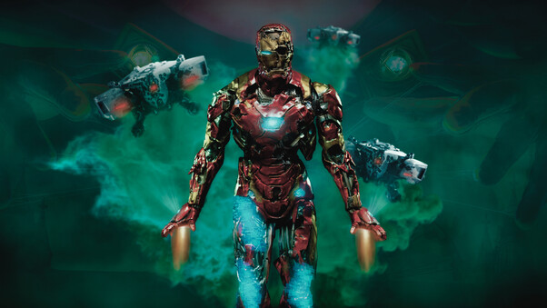 Iron Man Zombie 4k Wallpaper
