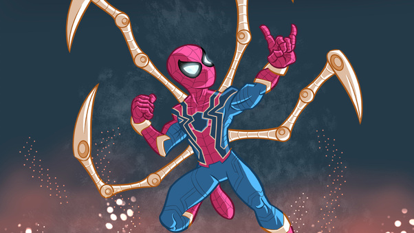 Iron Spider Suit Artwork Wallpaper