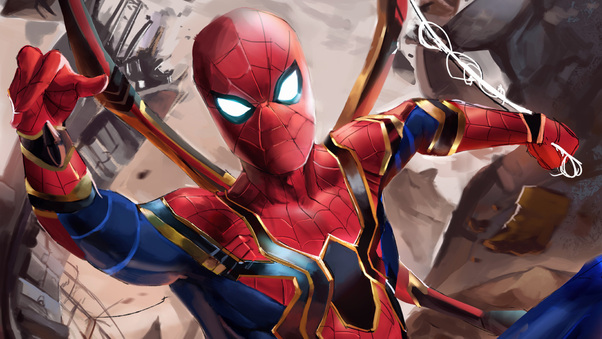 Iron Spider Suit In Avengers Infinity War Wallpaper
