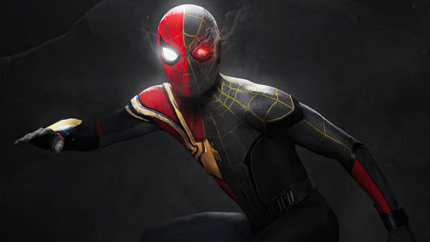 Iron Spider X Gold Suit 4k Wallpaper