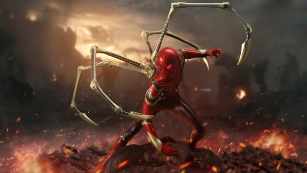 Iron Spiderman 5k Wallpaper