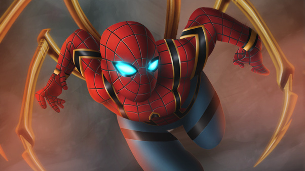 Iron Spiderman Artwork Wallpaper