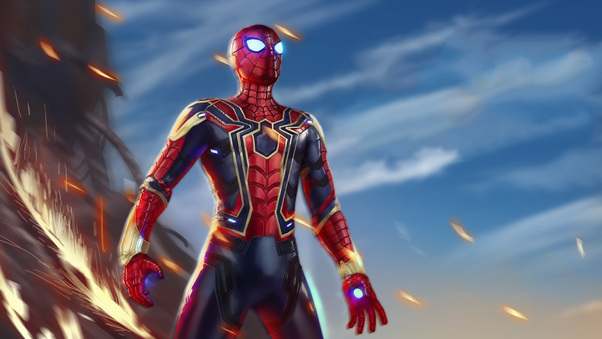 Iron Spiderman Avengers Infiniy War Wallpaper