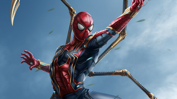 Iron Spiderman New Suit Wallpaper