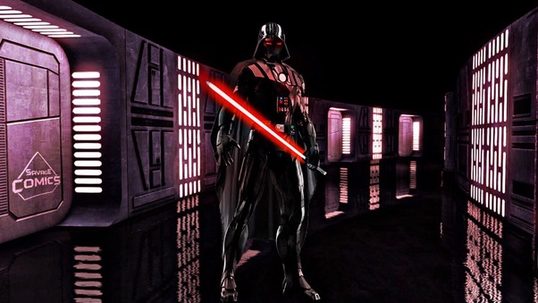 Iron Vader Lightsaber Wallpaper