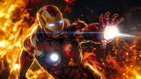 Iron Willpower Tony Stark Heroic Legacy Wallpaper