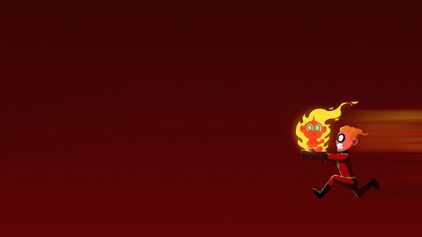 Jack Jack Parr And Dash In The Incredibles 2 Artwork Wallpaper